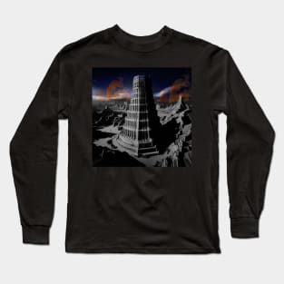 Tower of Babel Nuclear landscape Long Sleeve T-Shirt